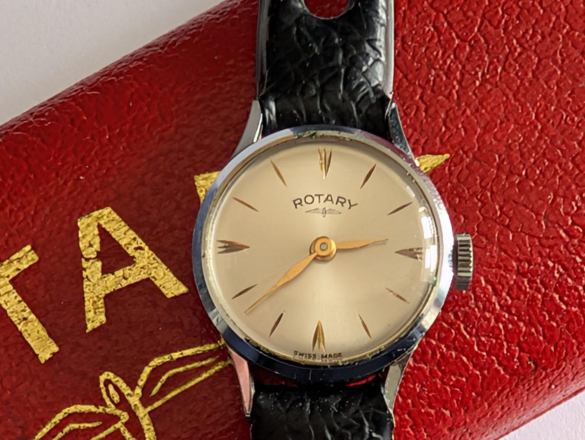 Vintage Ladies 1960s Rotary Watch, Hand Wind Mechanical, Serviced, photo 1 of 5