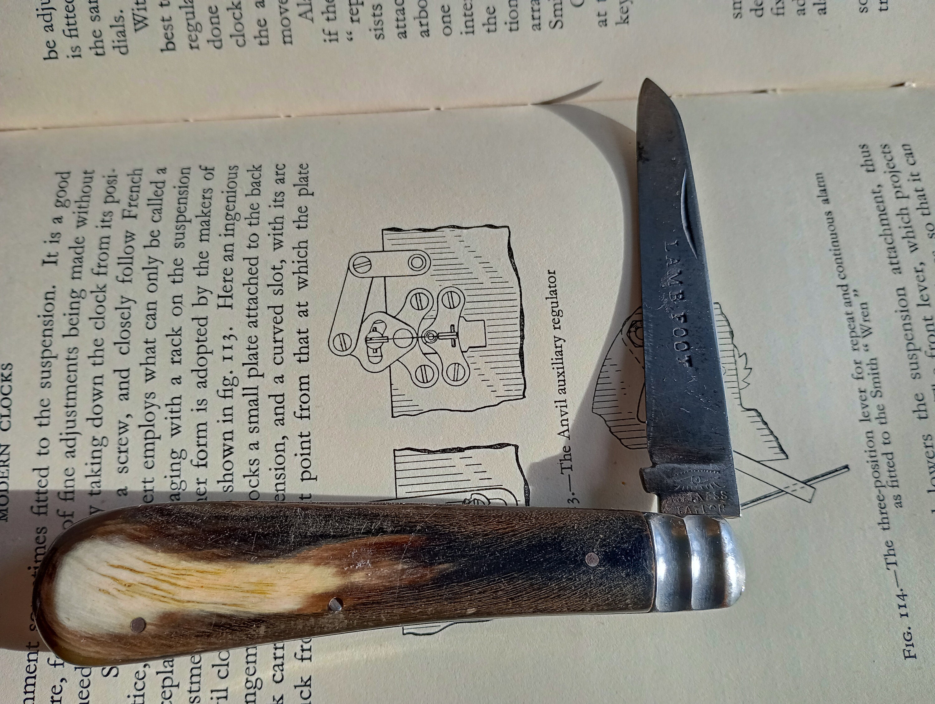 KNiFe 直筆サイン Vintage 1930's 'taylor's Eye Witness' Sheffield Pocket Knife
