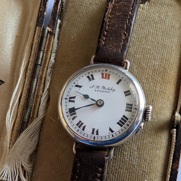 Ladies Antique 1920s solid silver hand wind watch, Serviced