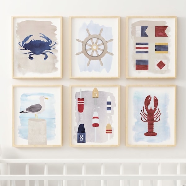 Nautical Nursery Art Etsy
