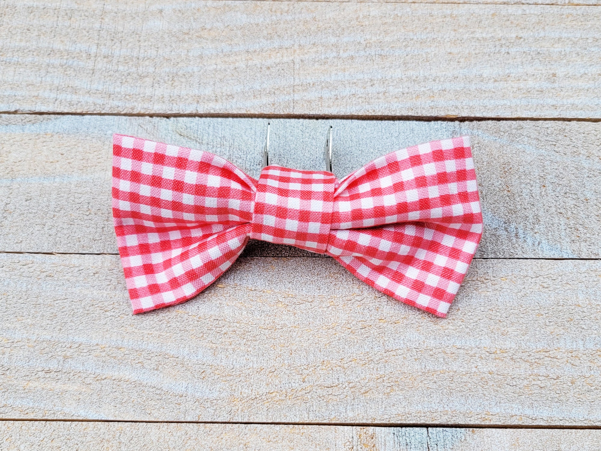 Red Plaid Clip on Bowtie, Little Boys Clip on Bow Tie, Red Plaid Boys Wedding Bow Tie, Toddler