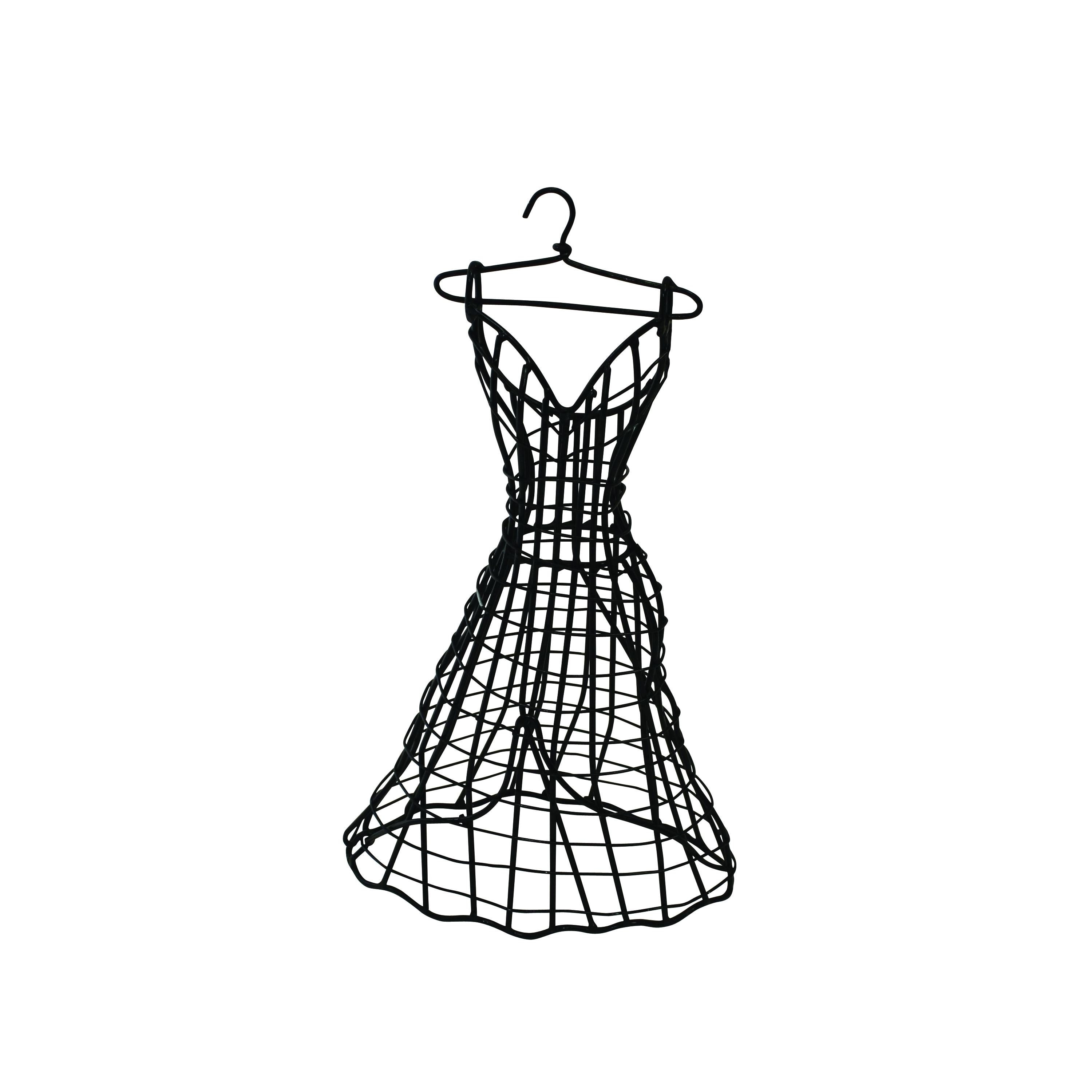 knee length dresses for ladies Vintage Old Wire Metal Doll Dress Form – Thrift Antiques main image 0