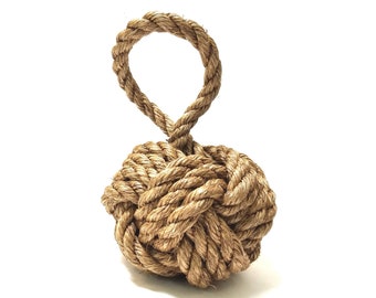 Large Heavy Rope Knot Door Stop