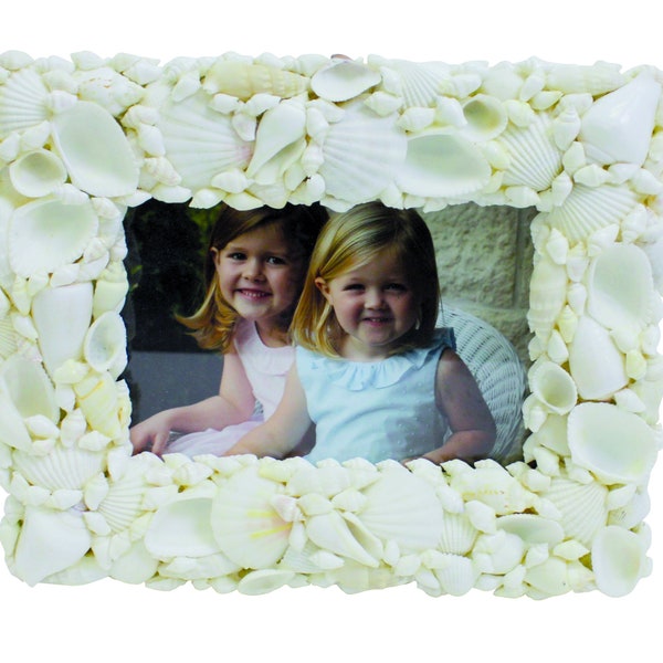 White Sea Shell Photo Frame