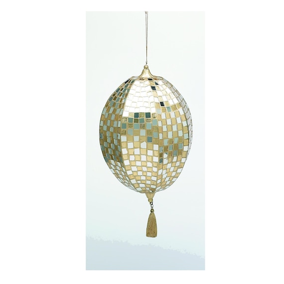 Miniature Mirrored Mosaic Disco Ball Ornaments30 Pieces
