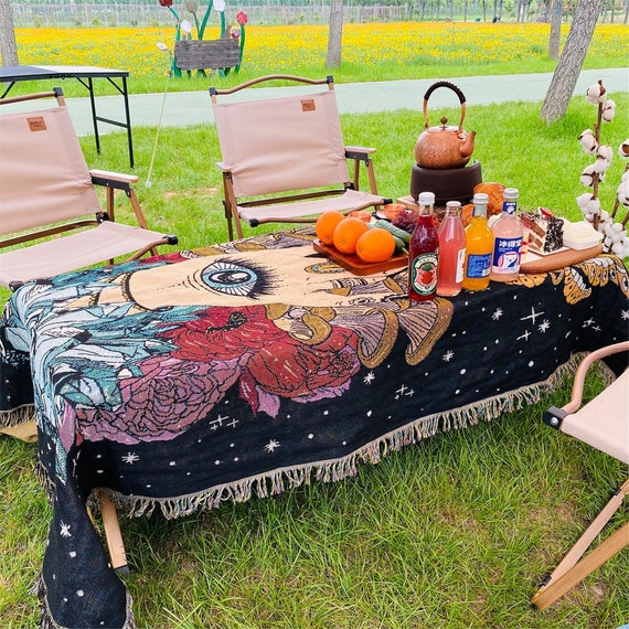 Eyes Bohemian Picnic Blanket Indian Style Camping Lawn Rug Etsy