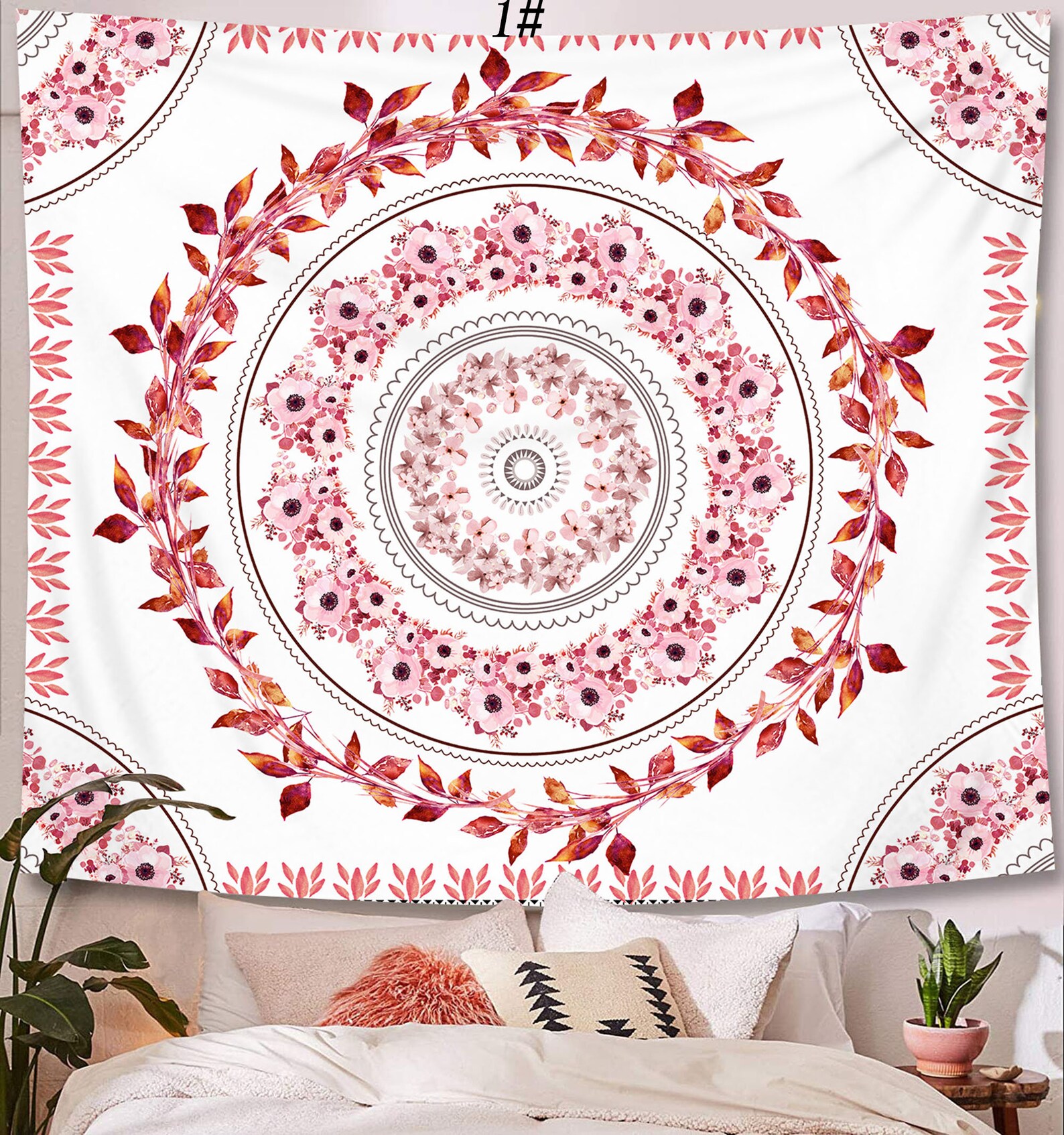 Boho Wall Tapestry Mural Vintage Handmade Tapestry Wall Etsy