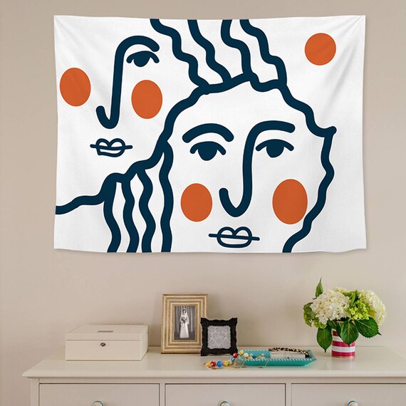 Simple Tapestry Original Design Tapestry Wall Hangings Wall Etsy