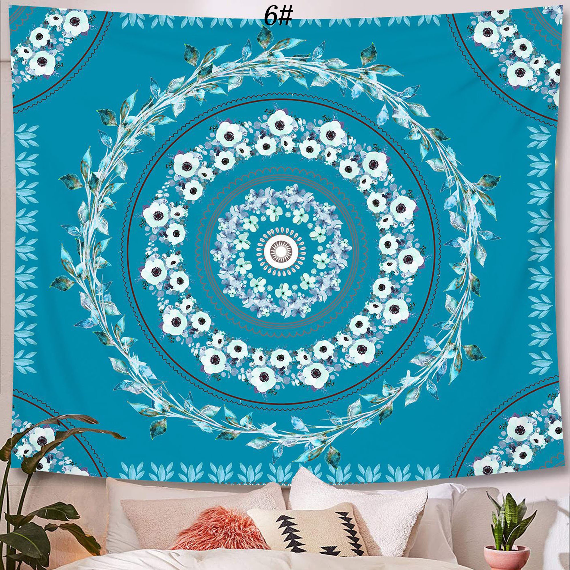 Boho Wall Tapestry Mural Vintage Handmade Tapestry Wall Etsy