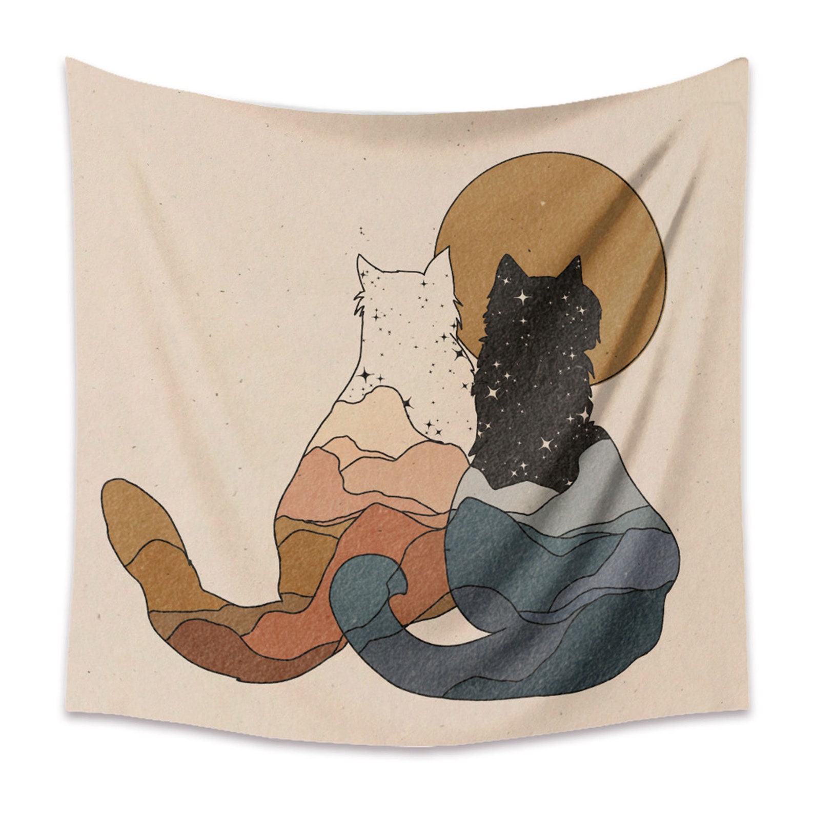 Art Hanging Cloth DIY Wall Tapestry Abstract Tapestry Etsy