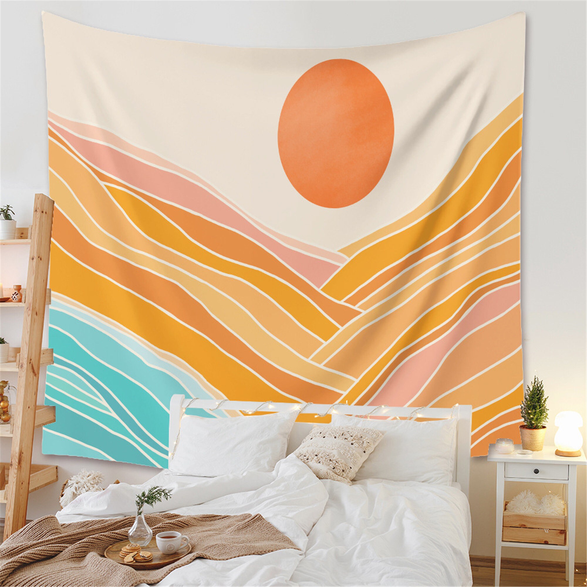 Sunrise Wall Tapestry Abstract Wall Hangings Beach Towel - Etsy