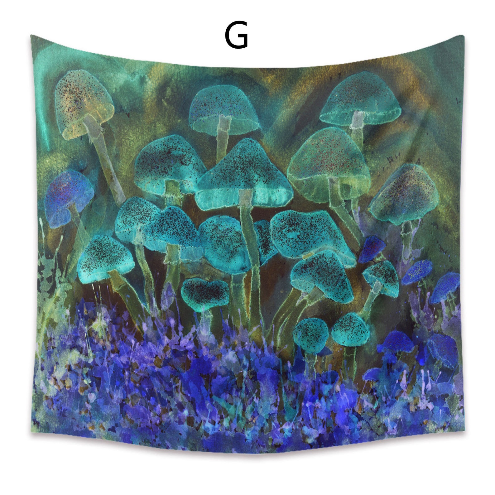 Colorful Mushroom Series Tapestry Wall Tapestry Vintage Etsy