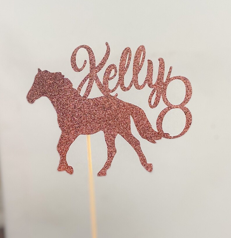 Horse Party Decorations Cowboy Cake Topper Western Cake Topper Cowgirl Cake Topper CUSTOM Horse Cake Topper