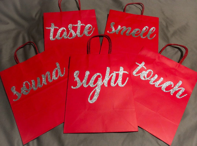 5 Senses Gift Bags 5 Senses Gift Creative Gifts Etsy