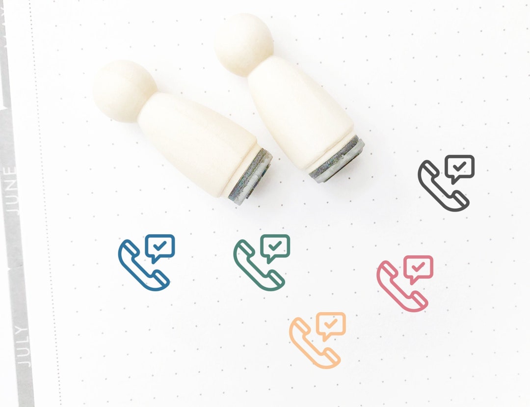 TO CALL, Mini Rubber Stamp , Ø16mm or Ø10mm - Etsy
