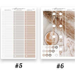 Neutral DELUXE KIT Planner Sticker Erin Condren Planner Weekly Kit ...