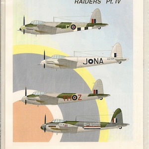 Aeromaster 48-428 1/48 Scale Mosquito Raiders Pt. IV Model Airplane Decals