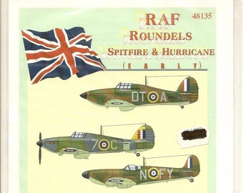 Eagle Strike 48-135 RAF Roundels Spitfire & Hurricane Early 