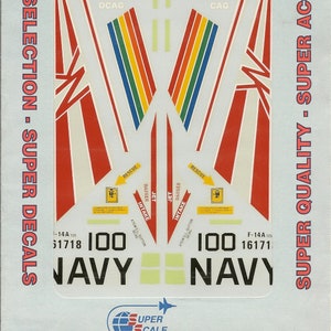Superscale 32-111 1/32 Scale Grumman F-14 Tomcat Colorful Model Airplane Decals
