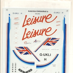 Liveries Unlimited A4-070 1/144 Scale Leisure International Airways Boeing B767-300 Model Airliner Decals
