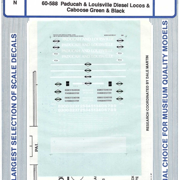 Model Railroad N Scale Decals Etsy