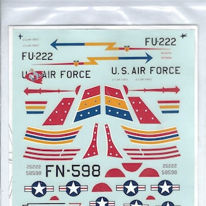 Microscale 72-354 1/72 Scale North American F-86 Sabre and Lockheed F-80 Shooting Star Model Airplane Decals