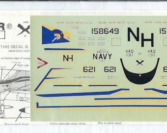 Scale-Master SM-16 1/72 Scale Northrup Grumman EA-6B Prowler Model Airplane Decals