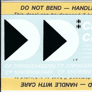 Herald King B-1 HO Scale Canadian Pacific Railway CP Rail Red 40&#39; Box Car Model Train Decals