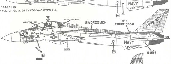 Superscale 48-294 1/48 Scale Grumman F-14 Tomcat Model - Etsy