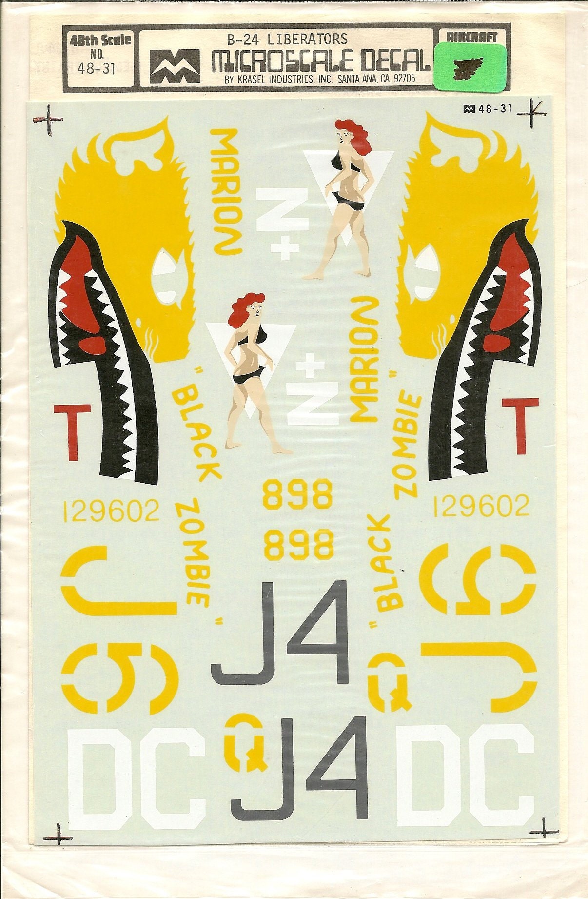 Military Aircraft Models & Kits Kits World Decals 1/48 CONSOLIDATED B