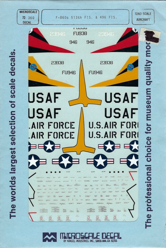 Model Aircraft Decals 1 72