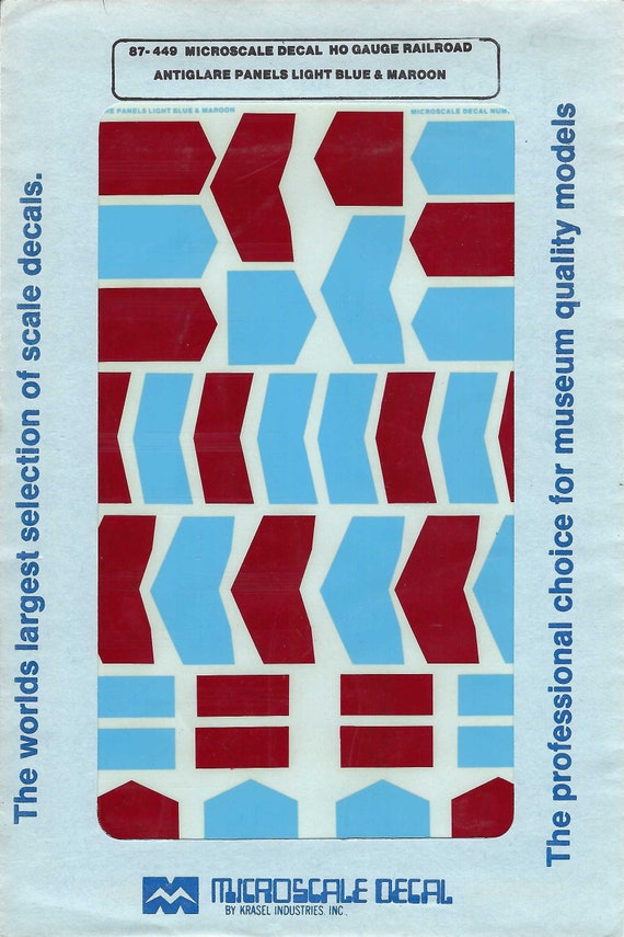 Microscale decals sales ho trains