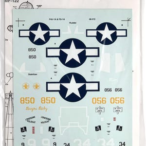 Superscale 48-572 1/48 Scale Vought F4U-1A and FG-1A Corsair Model Airplane Decals