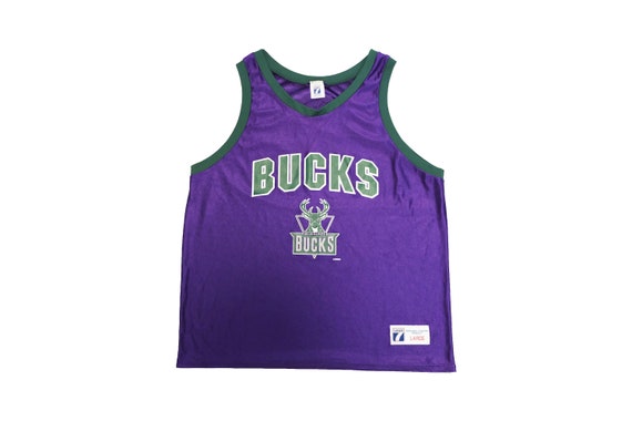 Vtg 90s Milwaukee Bucks Logo 7 NBA 