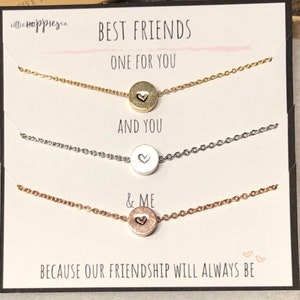 Pack Of 3 Bff Necklaces Friendship Necklace Forever Best Friends