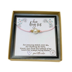 Big sister bracelet, Gift for big sister, Sister wish bracelet, Big sister jewelry, Big sister gift, Big sister little sister, Big sis