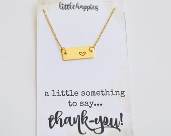 Thank You Gift, Appreciation Gift, Thank You Gift for Friend, Gratitude Necklace, Thank You Necklace, Appreciation Gifts for Friends