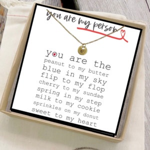 My person necklace, You are my person, Gift for wife, You're my person, Wife necklace, Girlfriend necklace, Girlfriend jewelry, Gift for Her image 1