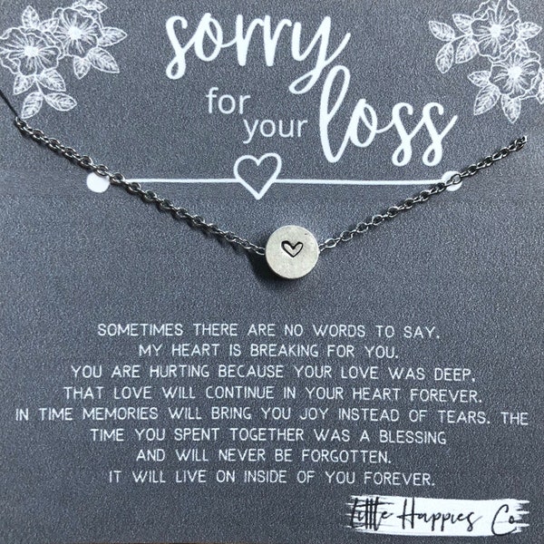 Sympathy/Grief Necklace - dainty womens necklace, miscarriage gift, sympathy necklace, sympathy gift, grief gift, encouragement gift