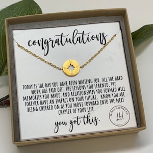 Graduation Gift for Her, Compass Bracelet, Gift for Graduate, 2022 Graduation Gift, High School Graduation Gift, College, Grad, Bracelet
