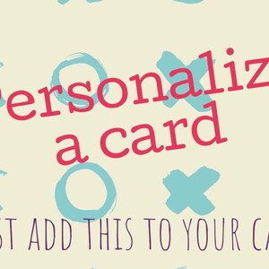 Customize or personalize necklace card or message, Add name, change or modify saying do NOT add this to your cart. Message us first