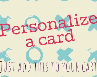 Customize or personalize necklace card or message, Add name, change or modify saying do NOT add this to your cart. Message us first