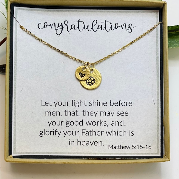 Senior Night Soccer Necklace Etsy