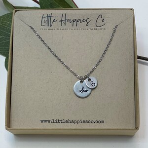 Personalized Sister Gift, Initial Necklace, Name Necklace, Sister Gift from Sister, Sister Gift from Brother, Birthday Gift for Sister