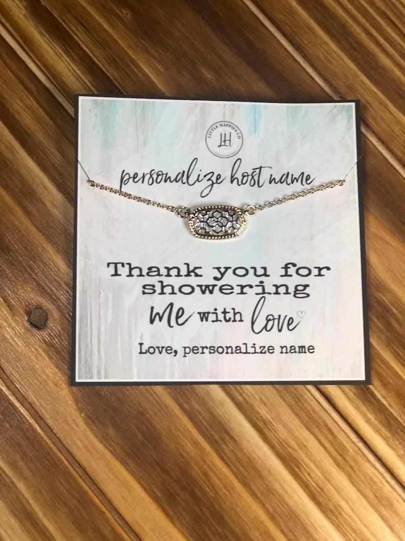 thank you note baby shower host