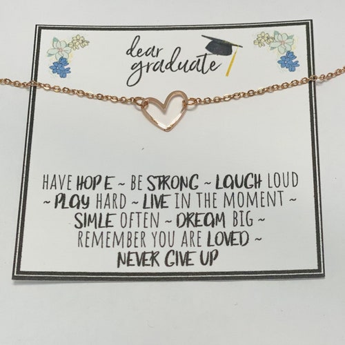 College Graduation Necklace Grad Gift Grad Gifts for Her Etsy