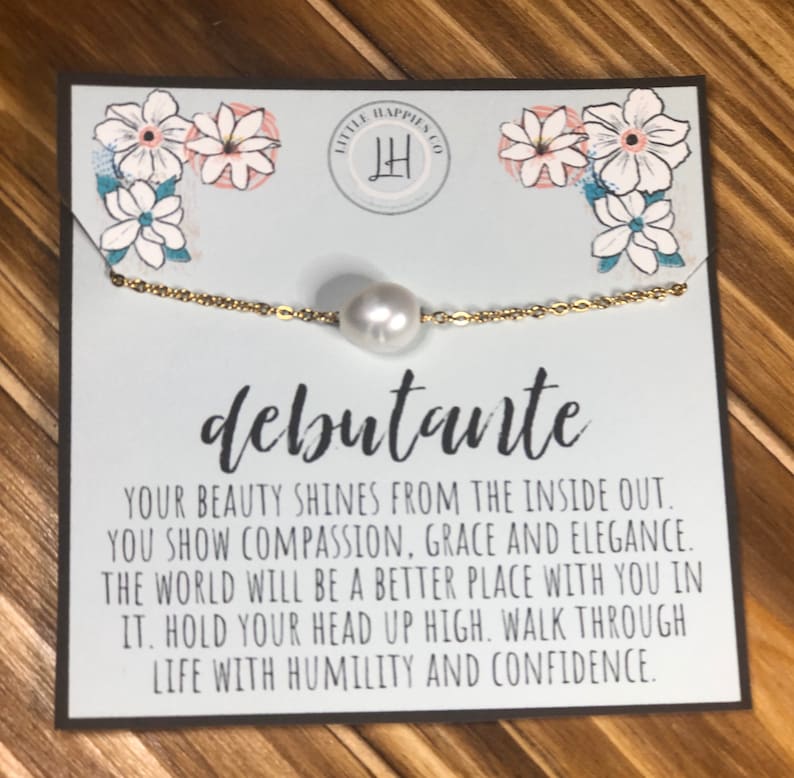 Debutante Gift Debutante Necklace Cotillion Ball Debutante Etsy