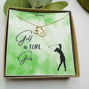 Golf Gifts for Women, Golf Necklace for Girls, Golf Necklace, Gifts for Girl Golfers, Golf Team Gift for Female,  Gift for Girl Golfer