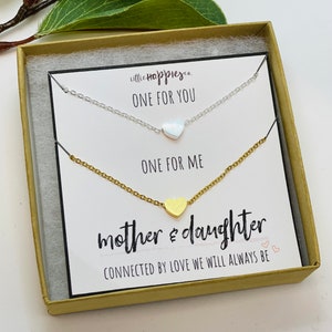 Mothers Day Gifts, Mother daughter necklaces, Mother daughter gift necklace, Mom daughter jewelry, Mother's Day gift, Gifts for mom, For mom image 3