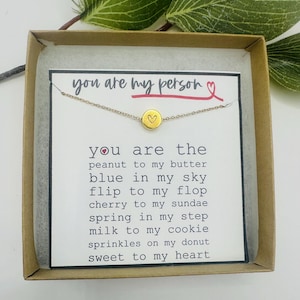 Valentine&#39;s Day Gift for Best Friend, Friend Valentines, Small Valentine for Best Friend, Galentine&#39;s Day Gift for her, Friendship necklace